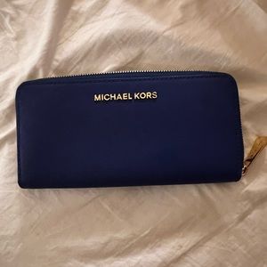 Michael Kors dark blue wallet